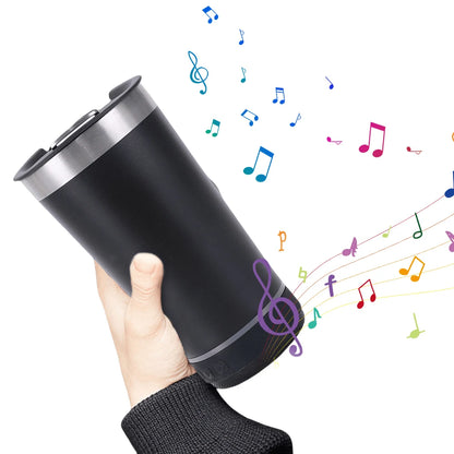 16.9oz Stainless Steel Tumbler with Detachable Bluetooth Speaker